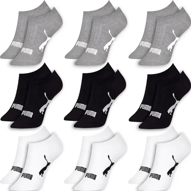 Kit 9 Pares Meias Puma Sapatilha Soquete Invisível Original