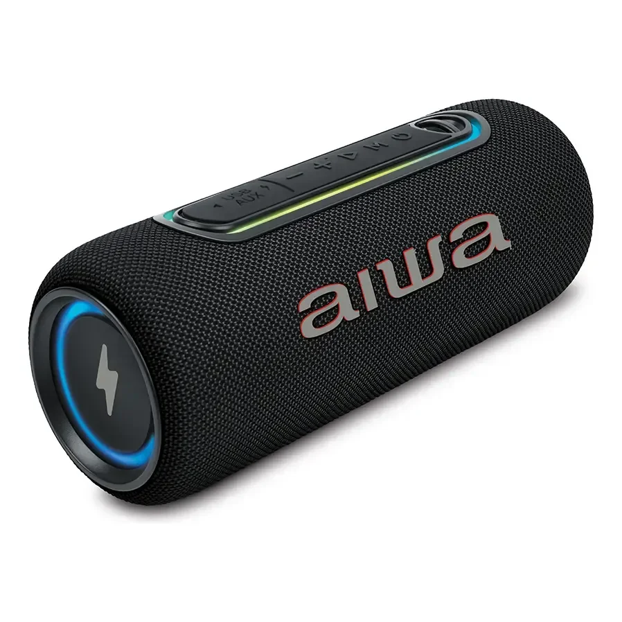 Caixa De Som Speaker Aiwa Sp-05-lb 30w Bluetooth Ipx5 Preto 127/220v