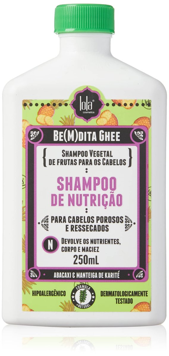 Bemdita Ghee Shampoo Nutritivo Abacaxi 250ml , Lola Cosmetics