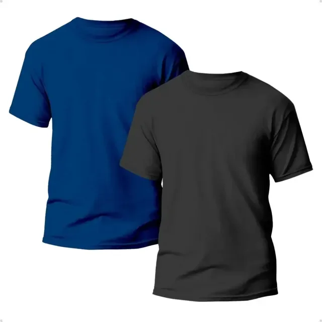 Kit 2 Camisetas Básica Masculina Lisa Dry Fit Varias Cores