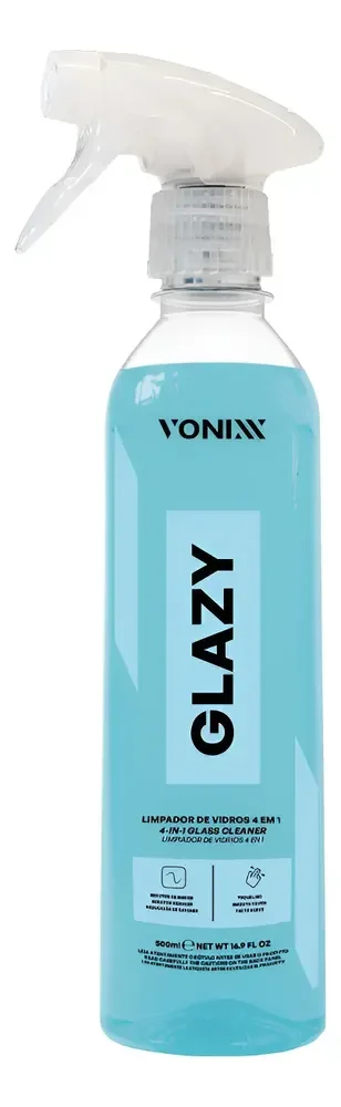 Glazy Limpa Vidros Automotivo Redutor Atrito Vonixx 500ml