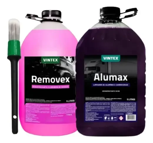 Alumax Limpa Alumínio + Removex Para Chassi + Pincel