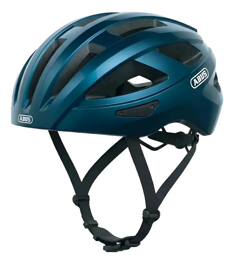 Capacete Bike Ciclismo Profissional Abus Macator Sem Viseira Azul-petróleo M