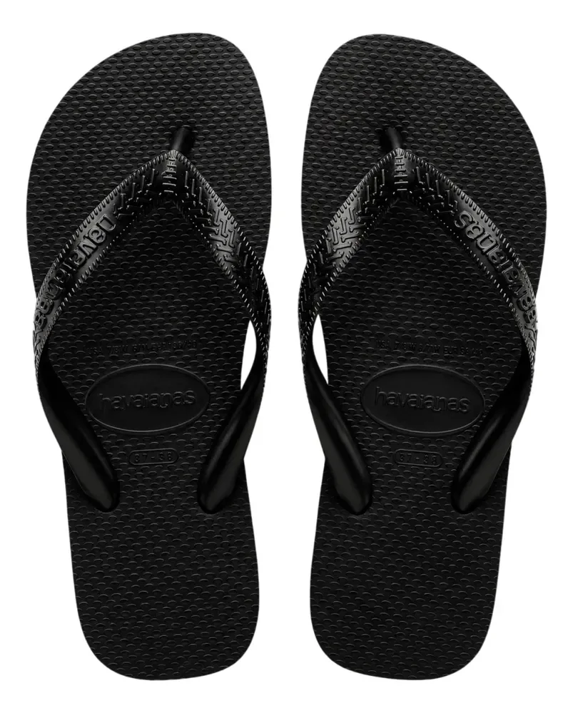 Chinelo Masculino Feminino Havaianas Top Original Cores Dedo Preto 45/46