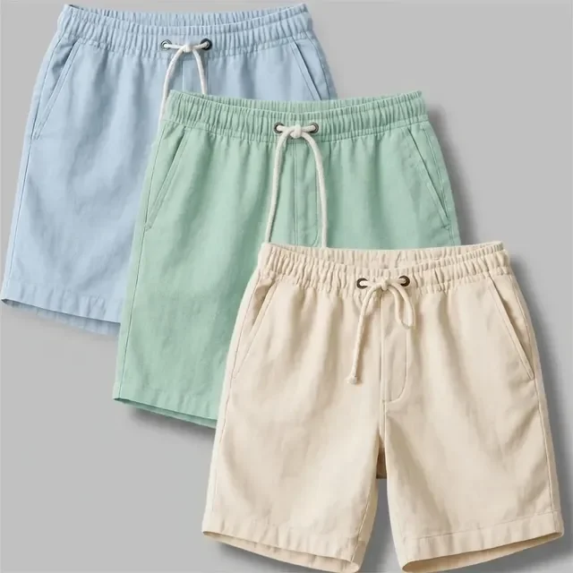Kit 3 Shorts Masculino Bermuda Linho Verão Envio Imediato