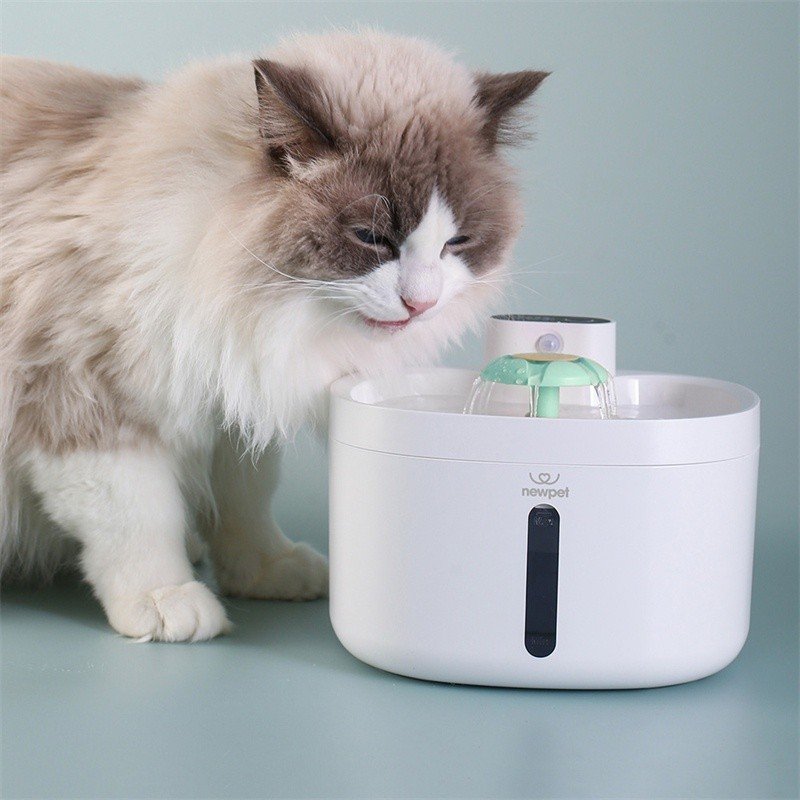 Newpet Fonte de água automática para gatos Cabo USB/operado por bateria Sensor de detecção inteligente para cães gatos