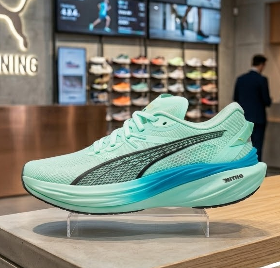 Tênis Masculino de Corrida Deviate Nitro 3 Puma Azul