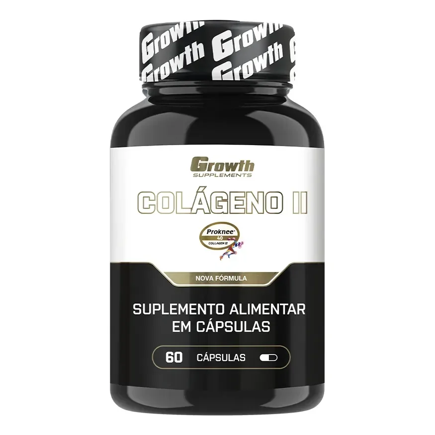 Colágeno Tipo 2 60 Cáps. Growth Supplements Sem Sabor
