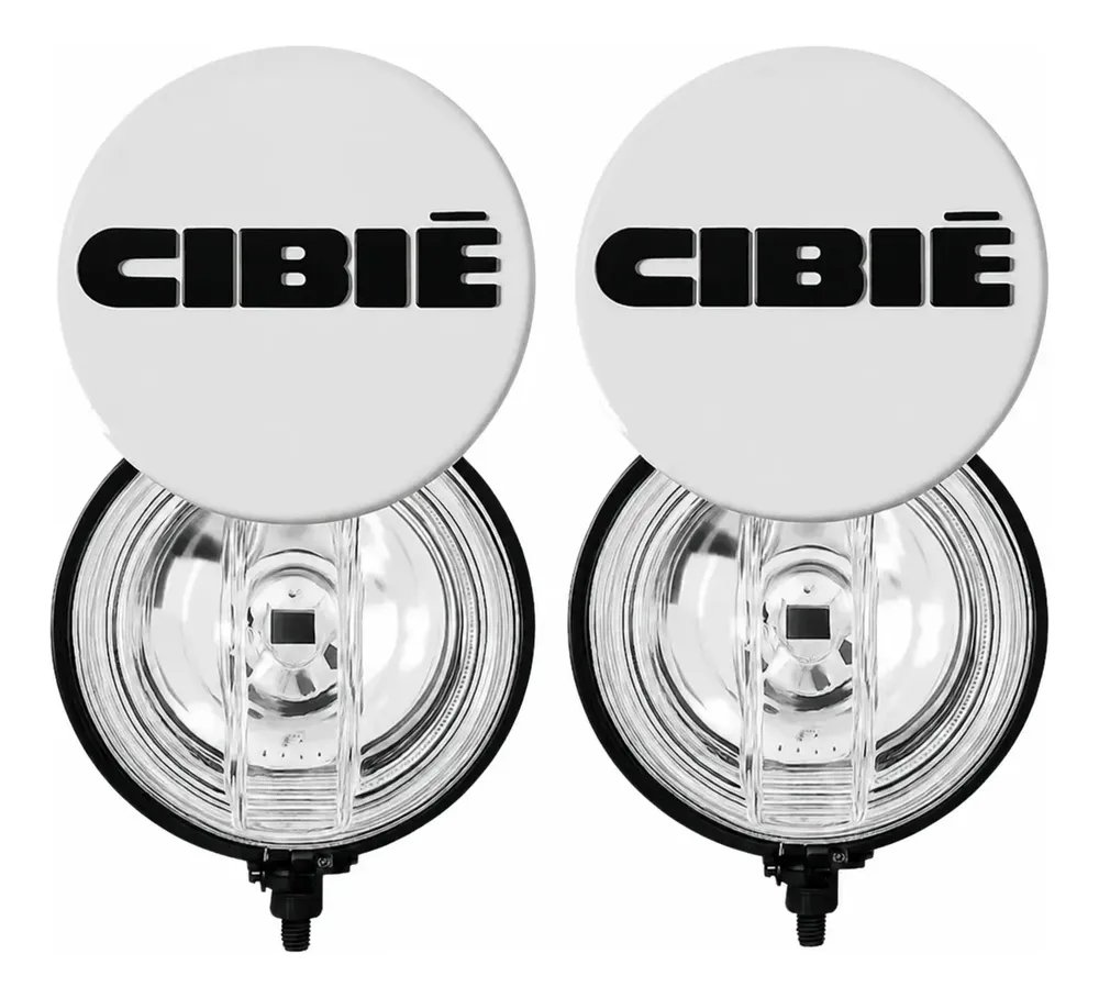 Par Farol De Milha Universal + Capas Cibie Gol Kombi Fusca Cristal