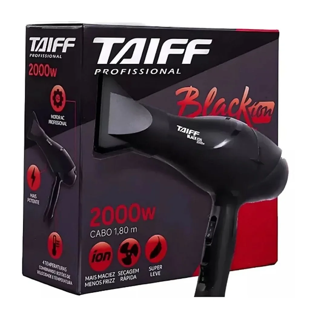 Secador de Cabelo Black Íon Taiff 2000W