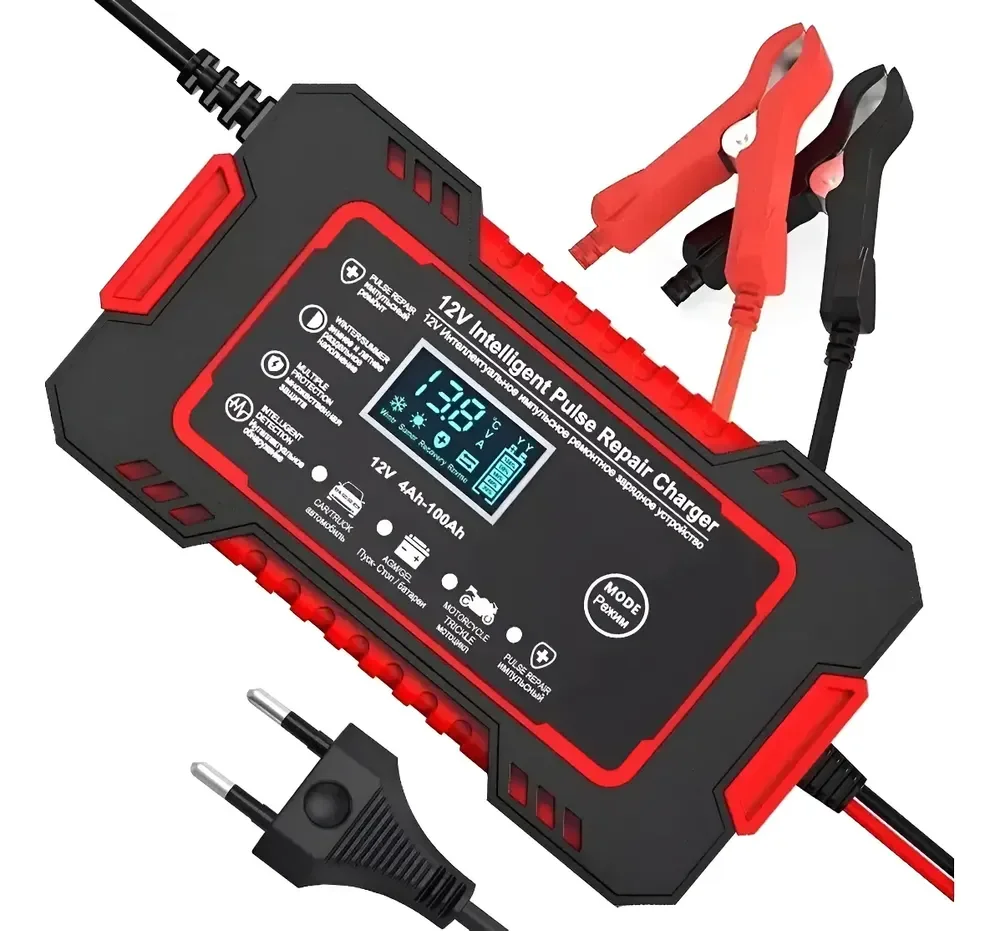 Carregador Bateria 12v Até 100 Amperes Carro Moto Caminhão