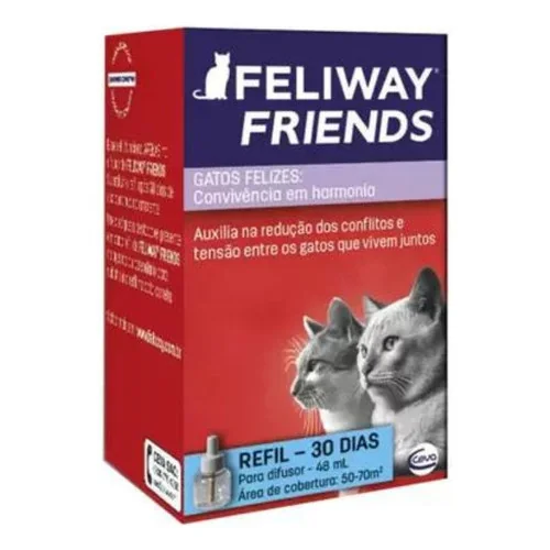 Feliway Friends Refil 48ml Auxilia Comportamento Gato