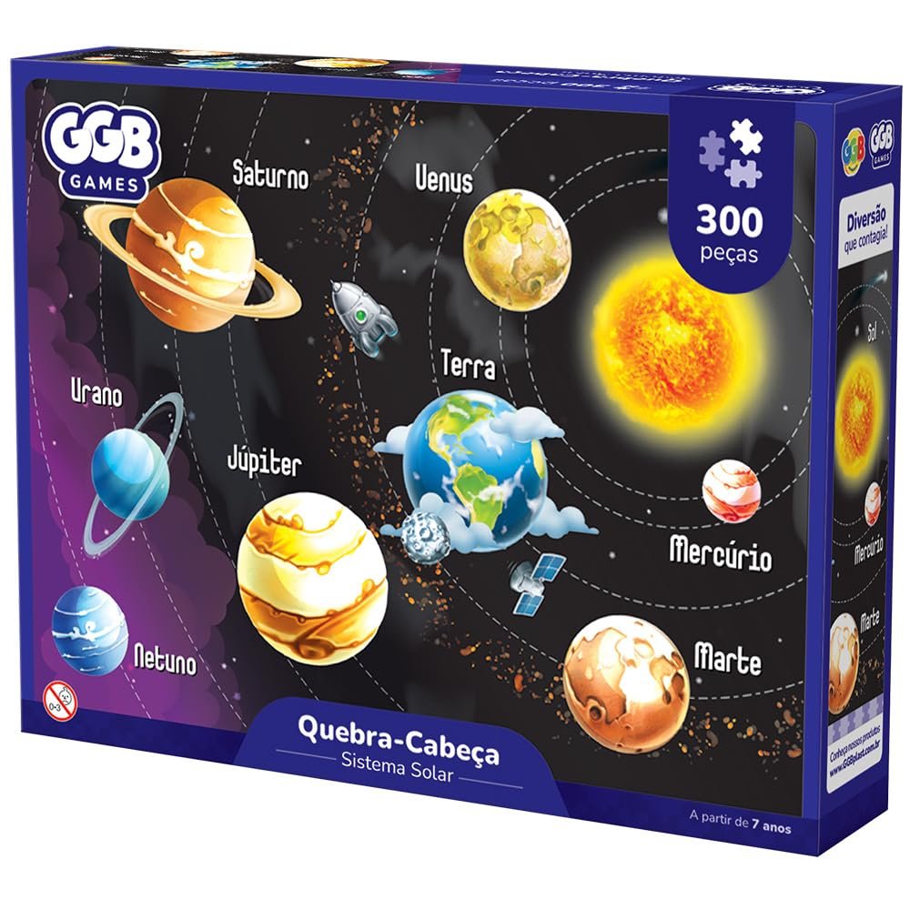 GGB Quebra-Cabeça Sistema Solar 300 Peças