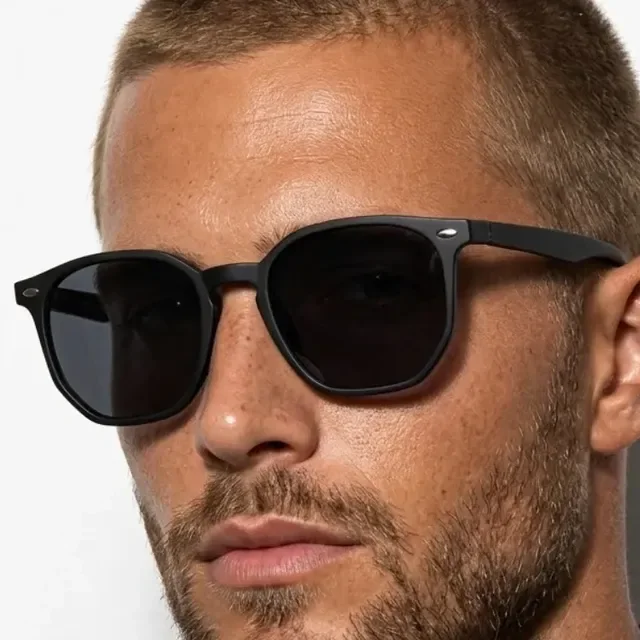 Óculos De Sol Hexagonal Uv400 Masculino Premium Original