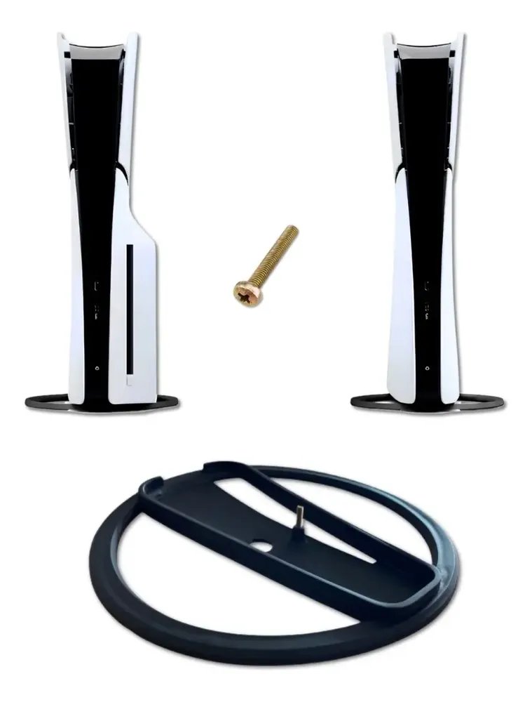 Suporte Base Vertical Para Playstation 5 Ps5 Slim Fat Todos Preto