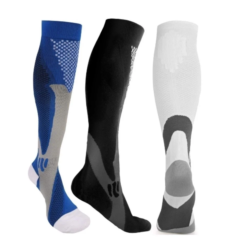 KIT3 Meia De Compressão Unissex Esportiva 20-30 mmh