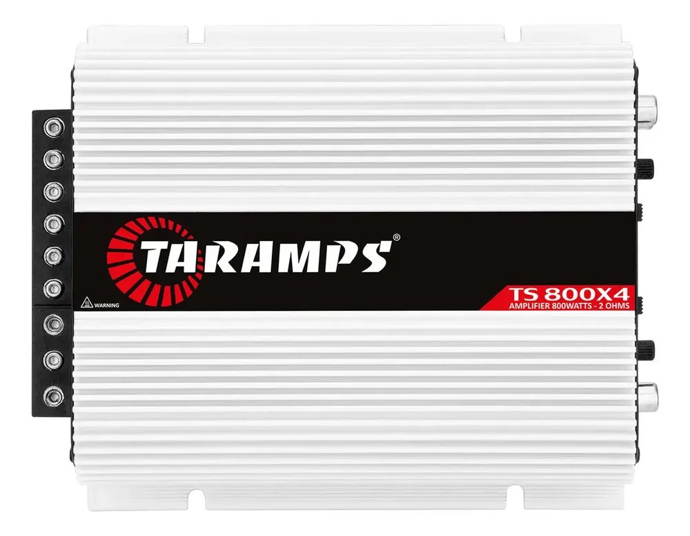 Amplificador Taramps TS 800x4 800W 4 Canais para Som Automotivo