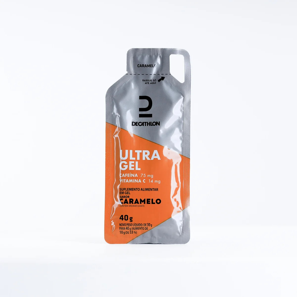 Ultra Gel Energy de Carboidrato 40g com Cafeina Decathlon Caramelo
