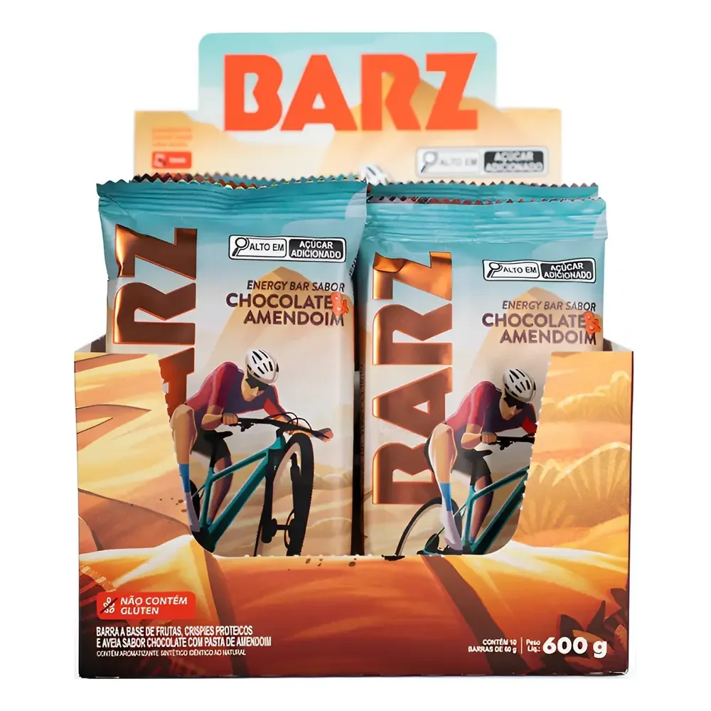 Energy Bar Z2 Chocolate Com Amendoim 10 Barras Chocolate Com Amendoim