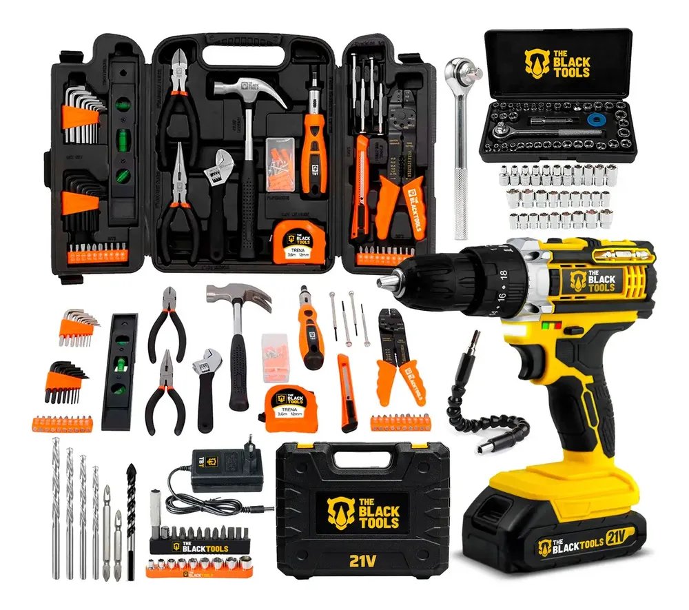 The Black Tools Tb-21px-169p Estruturada Preto
