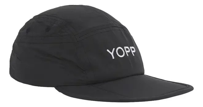 Boné Esportivo Yopp para Corrida com Proteção UV50 Preto