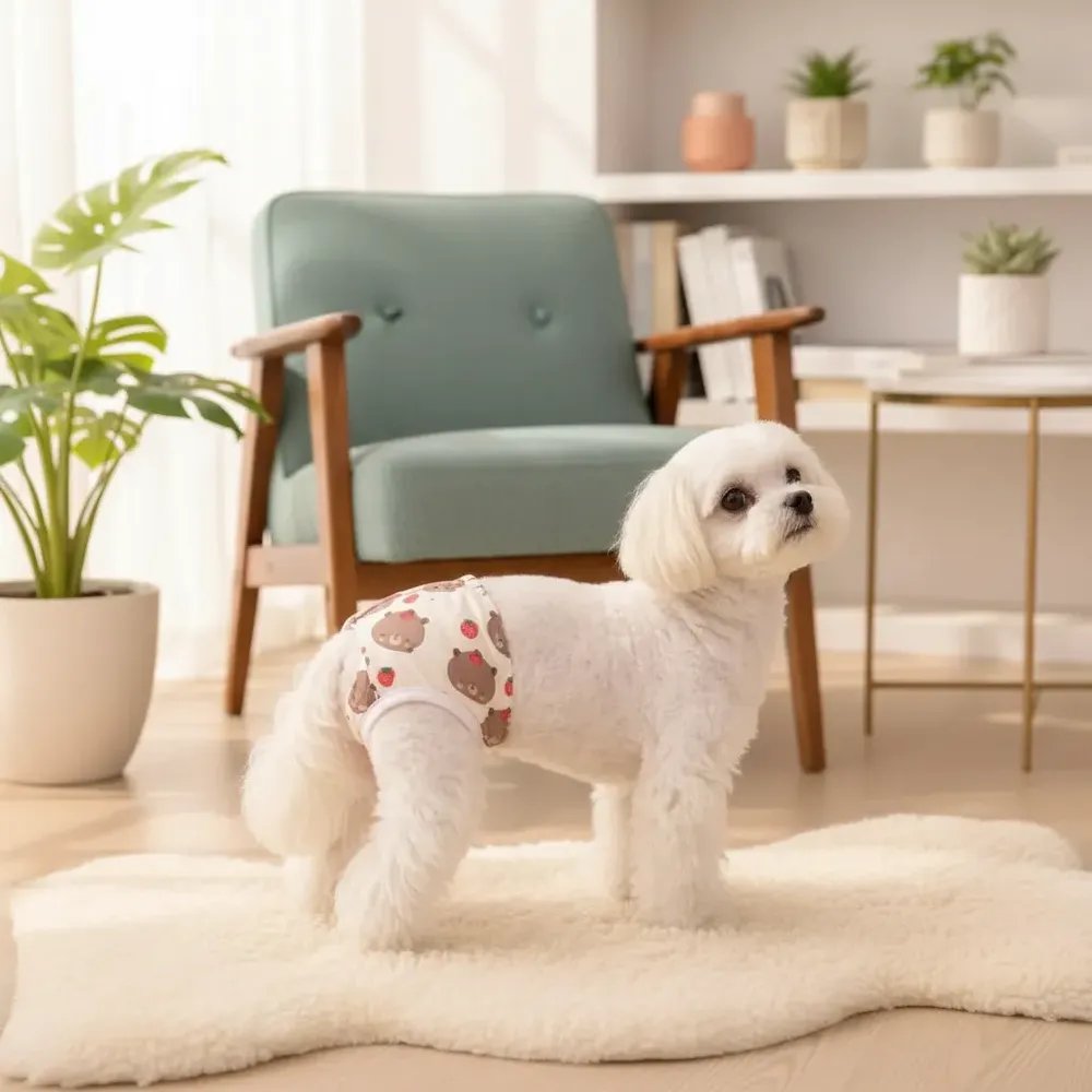 Pet Calcinha Higiênica Lavável Cães Gatos Cuidado Proteção Sortido S
