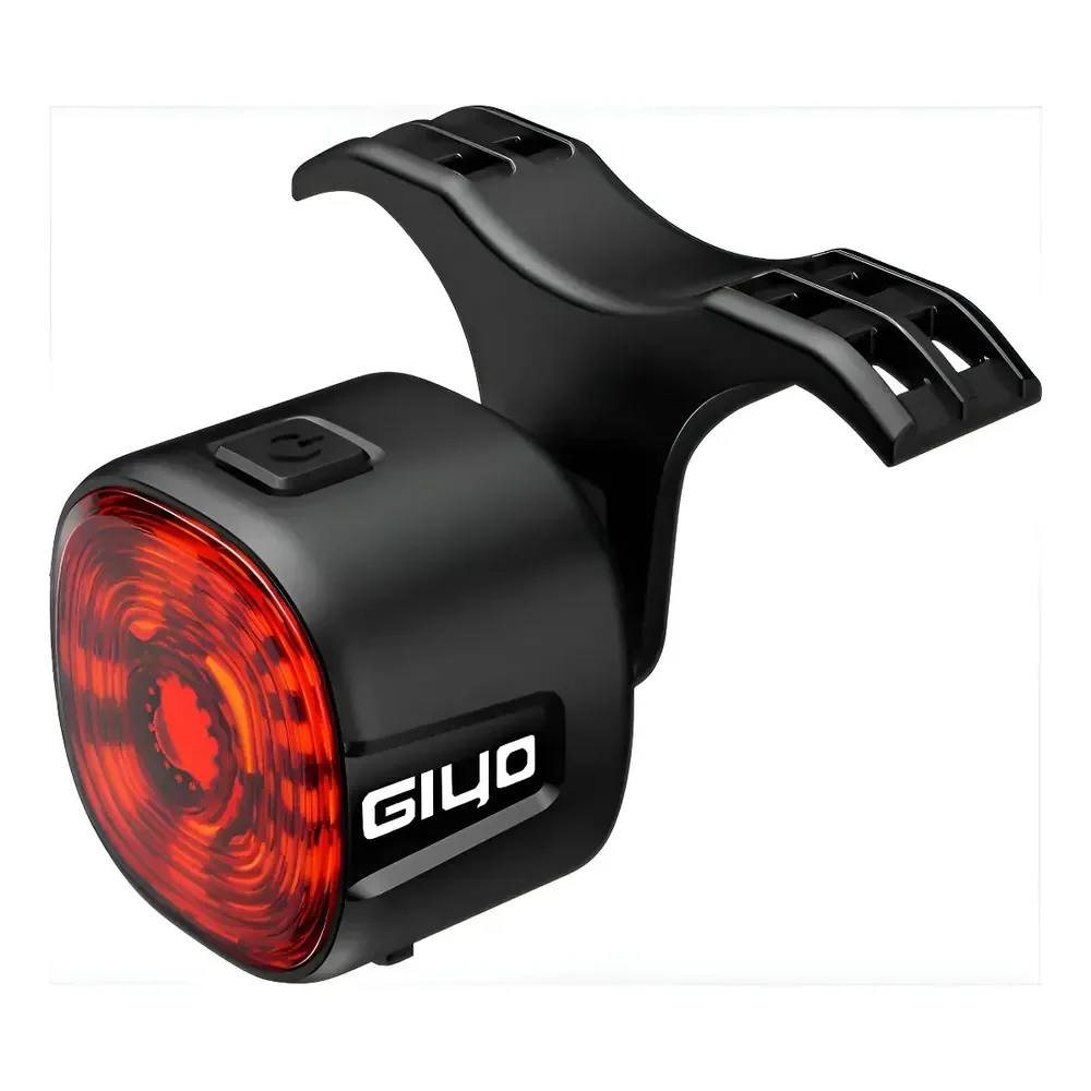 Lanterna Led Traseira Inteligente Bike 6 Modo Giyo Preto