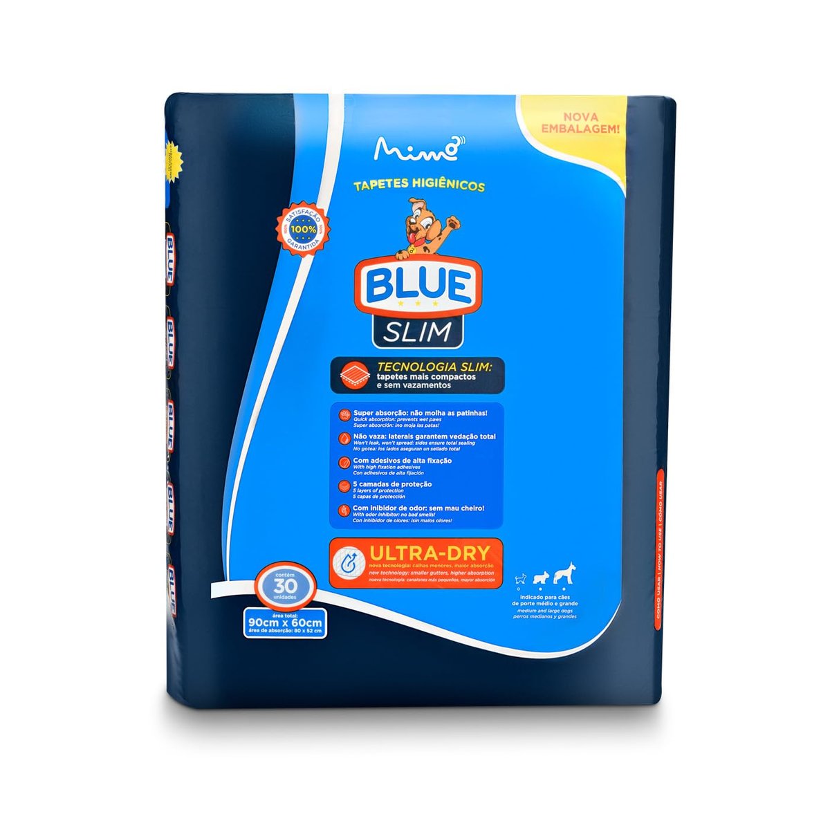 Tapete Higiênico Slim 60x90cm Blue – PP161