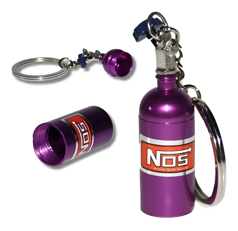 Chaveiro Nitro Nos Carros Garrafa Tuning Cores Cor Roxo