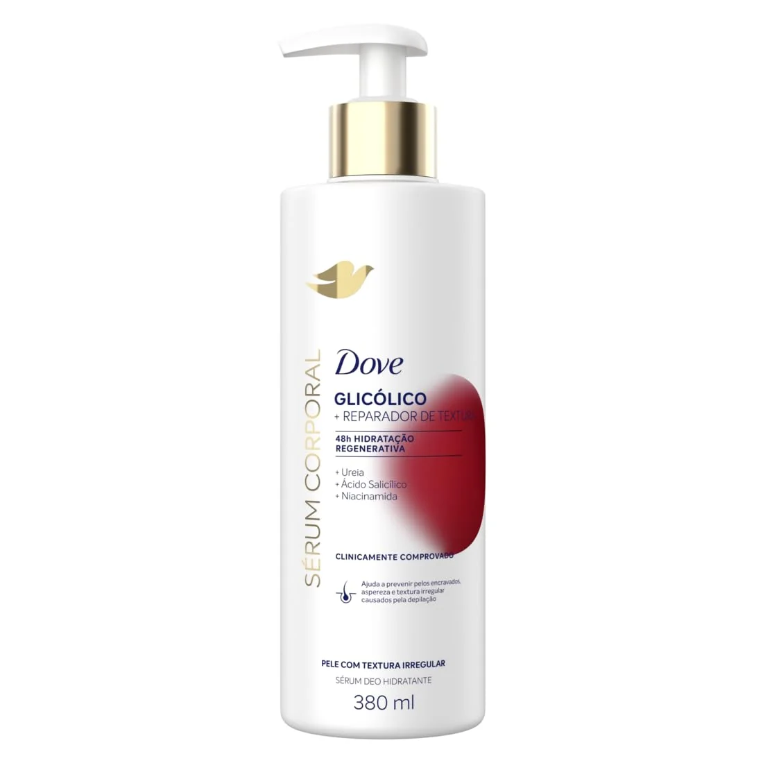 Dove Hidratante Sérum Corporal Glicólico + Reparador de Textura 380ml