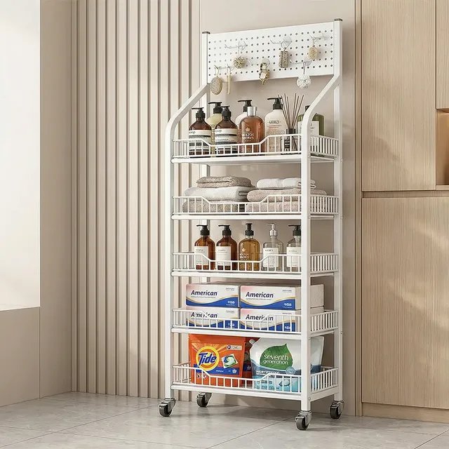 Armário 80cm Organizador De Metal Com 5 Prateleiras