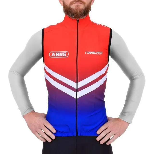 Colete De Ciclismo Corta Vento Marcio May Abus Vermelho