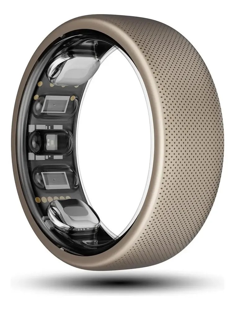 Anel inteligente Amazfit Helio Ring Ultralight de 3,75 g, cor de titânio, tamanho 12