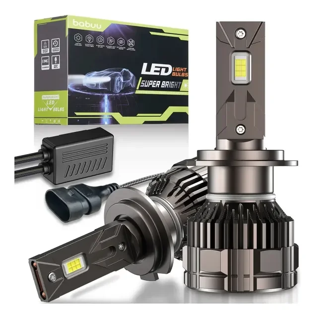 Par Lâmpada Ultra Led H7 H11 Hb3 Hb4 60000lm 300w Canbus