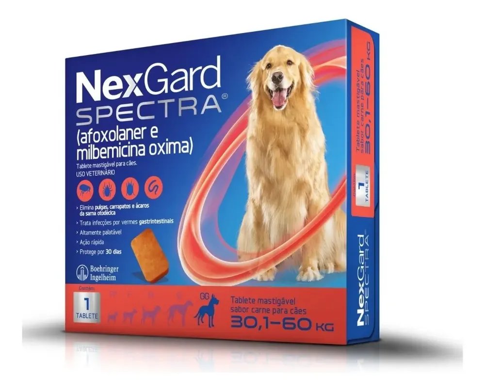 Spectra Nexgard Antipulgas E Carrapatos De 30,1 A 60kg - Ful