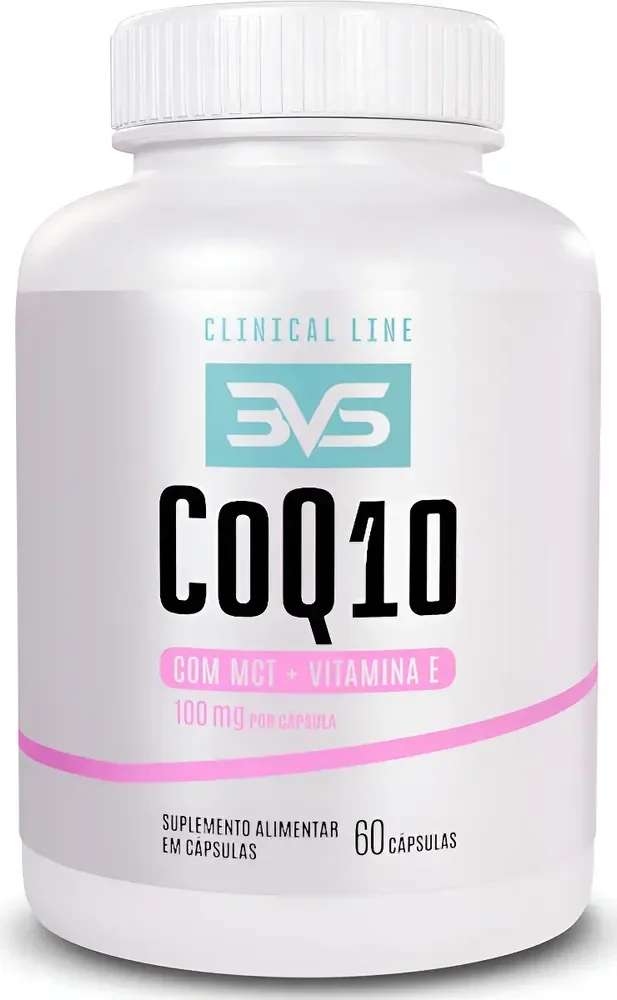 Coenzima Q10 100mg - Fórmula Avançada com Coenzima, MCT e Vitamina E - 60 Cápsulas