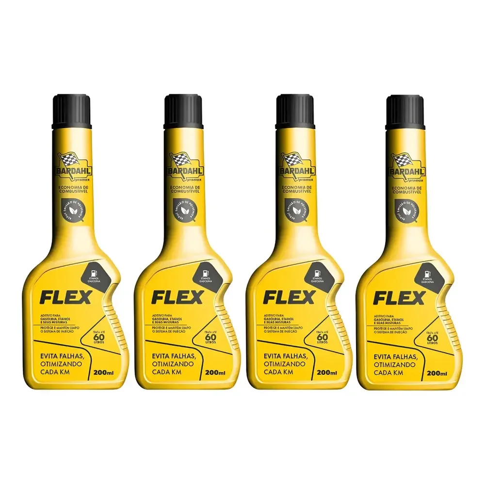 4 Aditivos Combustível Promax Flex 200ml Para Carros e Caminhonetes