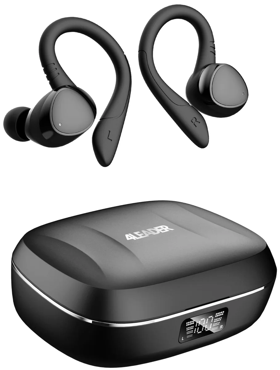 Fone de Ouvido Bluetooth com Microfone e Cancelamento de Ruído Ativo - Preto