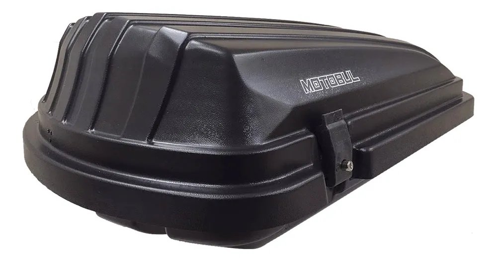 Bagageiro De Teto Maleiro Com Chave Motobul 300 Litros Preto Preto