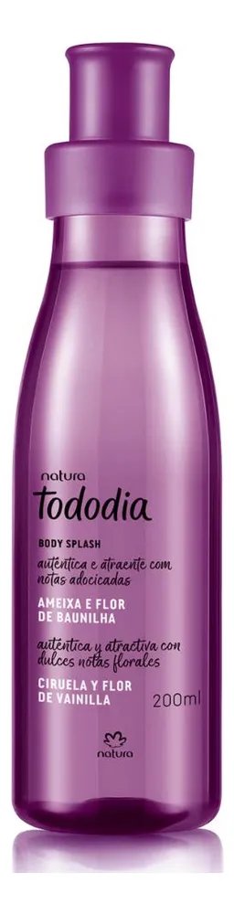 Body Splash Natura Tododia Ameixa E Flor De Baunilha 200ml