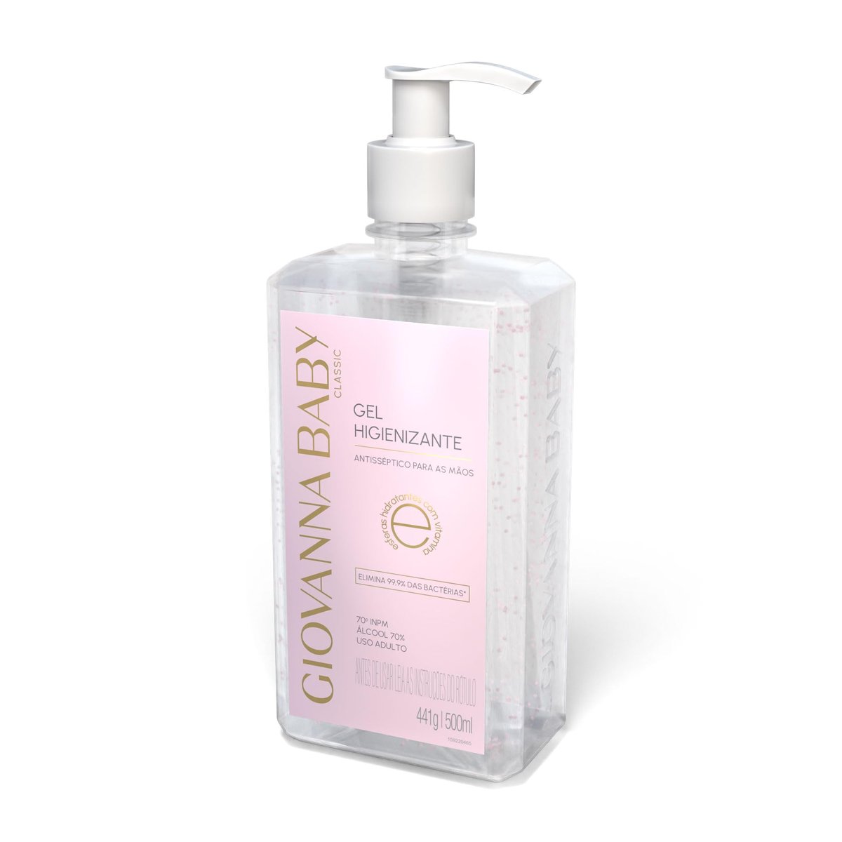 Gel Higienizante 70% Classic 500Ml, GIOVANNA BABY, Rosa