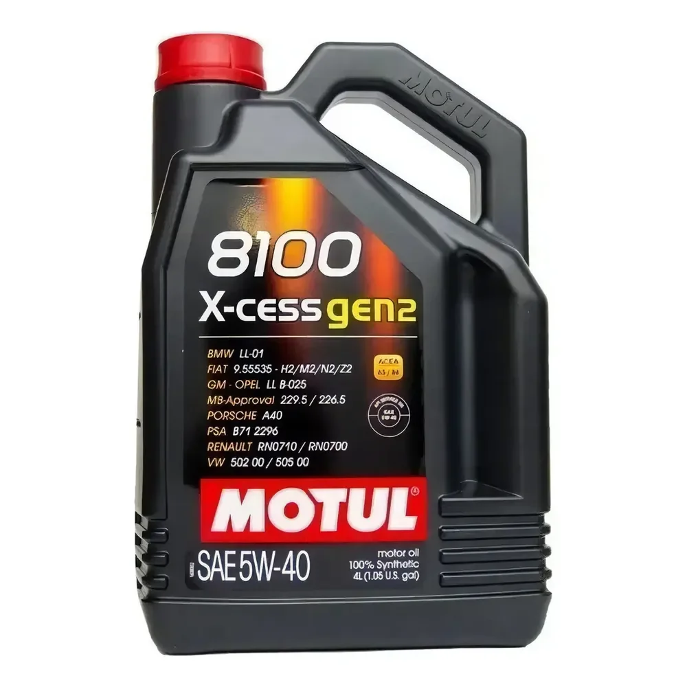 Óleo de motor Motul sintético 5W-40 para carro/caminhonete de 1 unidade x 4L