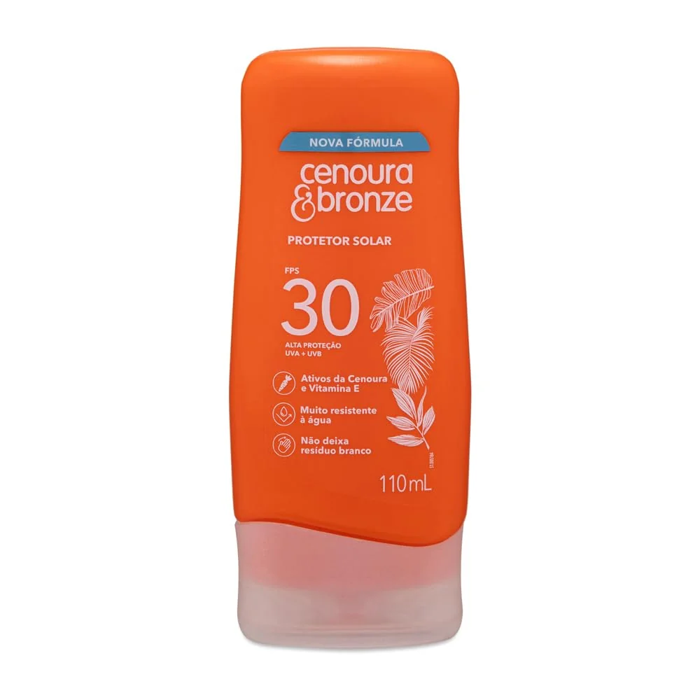 Protetor Solar FPS 30 Cenoura & Bronze 110ml
