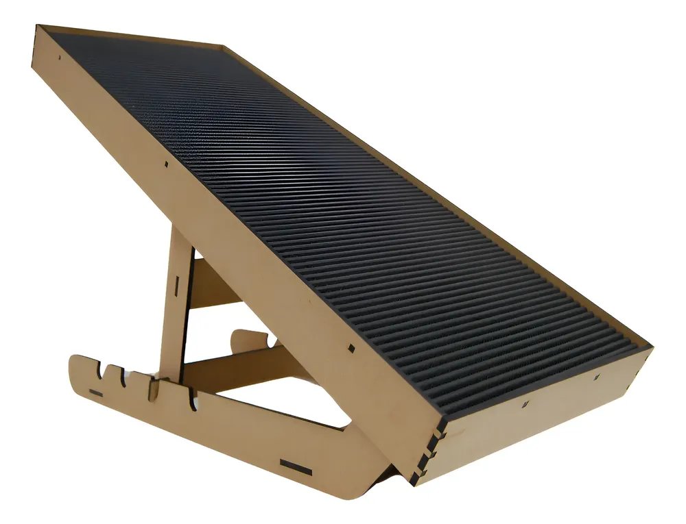 Escada Pet Rampa Grande Antiderrapante Regulavel Até 60cm  Natural