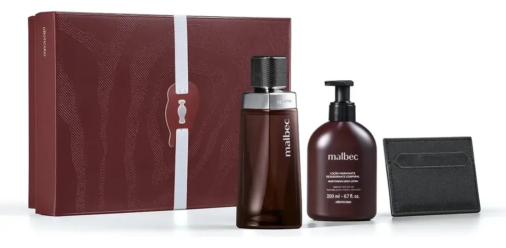 Kit Presente Malbec Tradicional Masculino O Boticário Clássico Original
