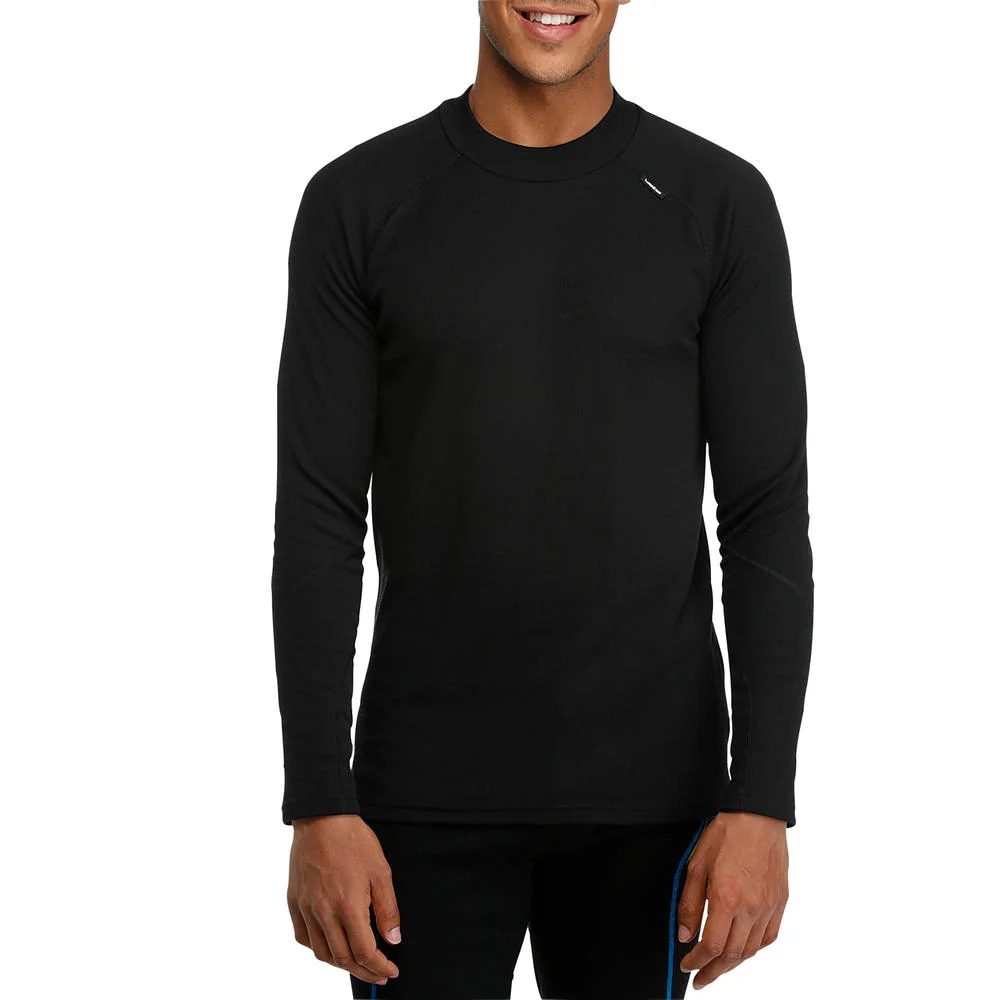 Blusa Segunda Pele Masculina de Esqui 100 Térmica Wedze Preta