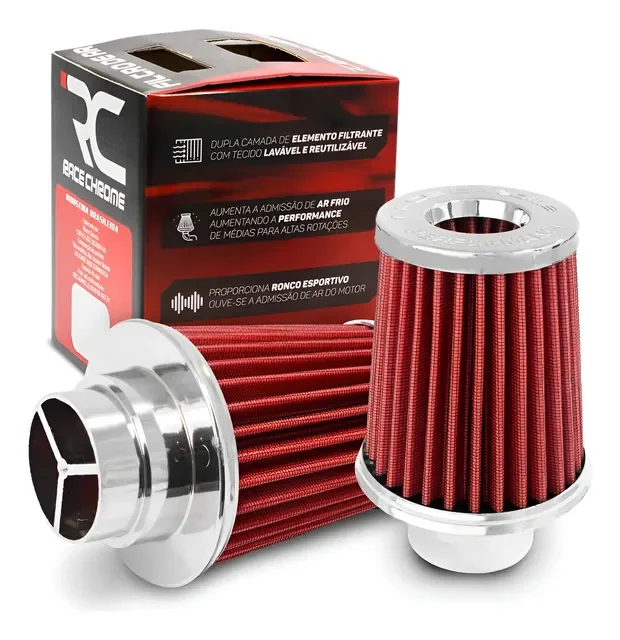 Filtro De Ar Esportivo Duplo Fluxo Universal Ronco Potencia