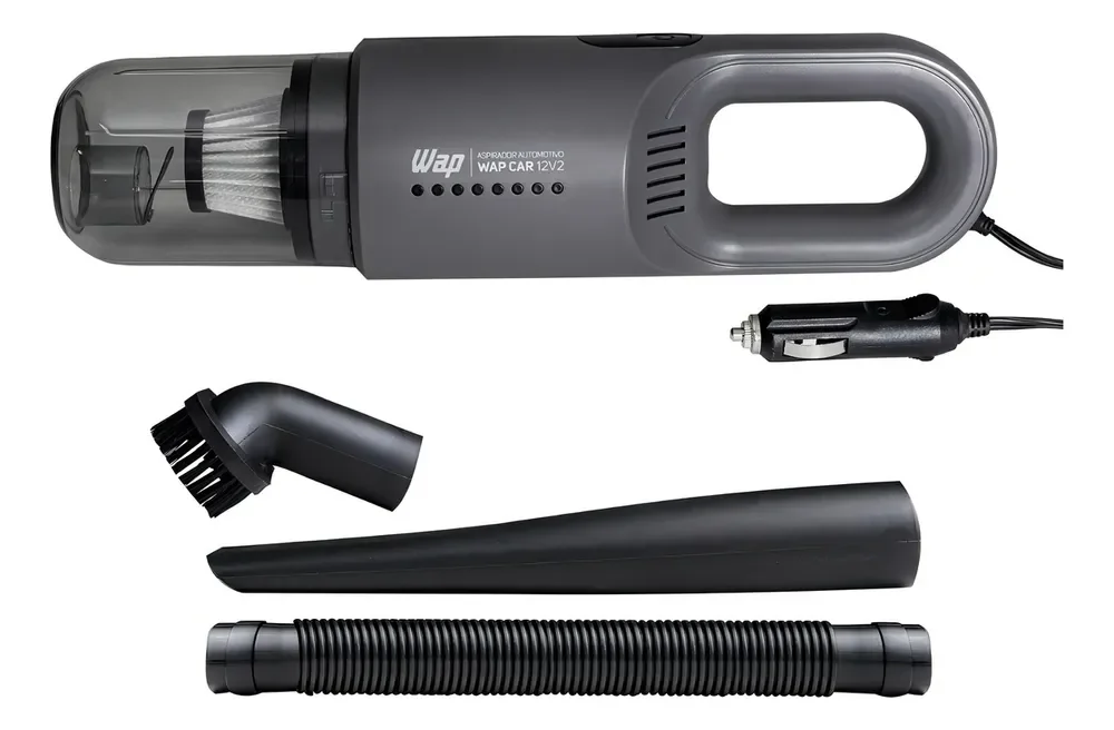 Aspirador automotivo Wap CAR 12V2 car portátil 420ml Cinza