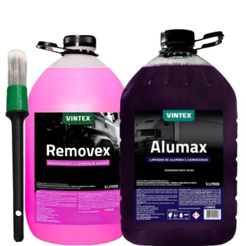 Alumax Limpa Alumínio + Removex Para Chassi + Pincel