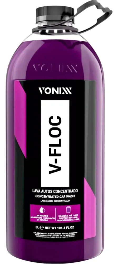 V floc Shampoo Automotivo Neutro Concentrado 3L Vonixx